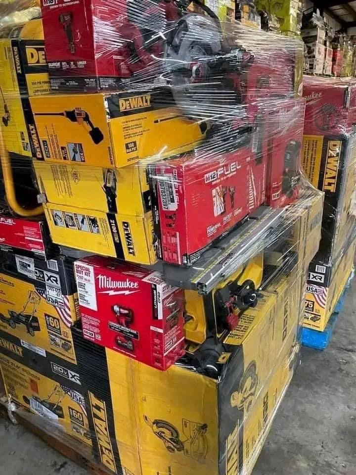 Milwaukee and Dewalt Tools